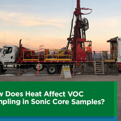 How Does Heat Affect VOC Sampling in Sonic Core Samples?