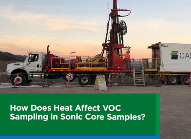 How Does Heat Affect VOC Sampling in Sonic Core Samples?
