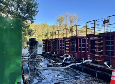 a photo of weir tanks