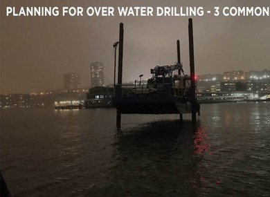 Planning for Over Water Drilling - 3 Common Safety Concerns