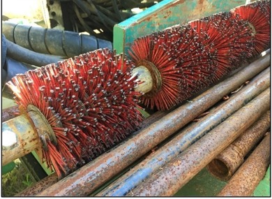 a brush for well maintenance
