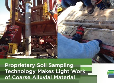 Proprietary Soil Sampling Technology Makes Light Work of Coarse Alluvial Material
